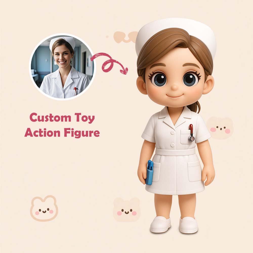 Personalized 3D Action Figure Turn Your Photo into a Unique Gift for Nurses