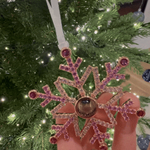 Personalized Projection Ornament Custom Photo Snowflake Christmas Gifts Multiple Styles
