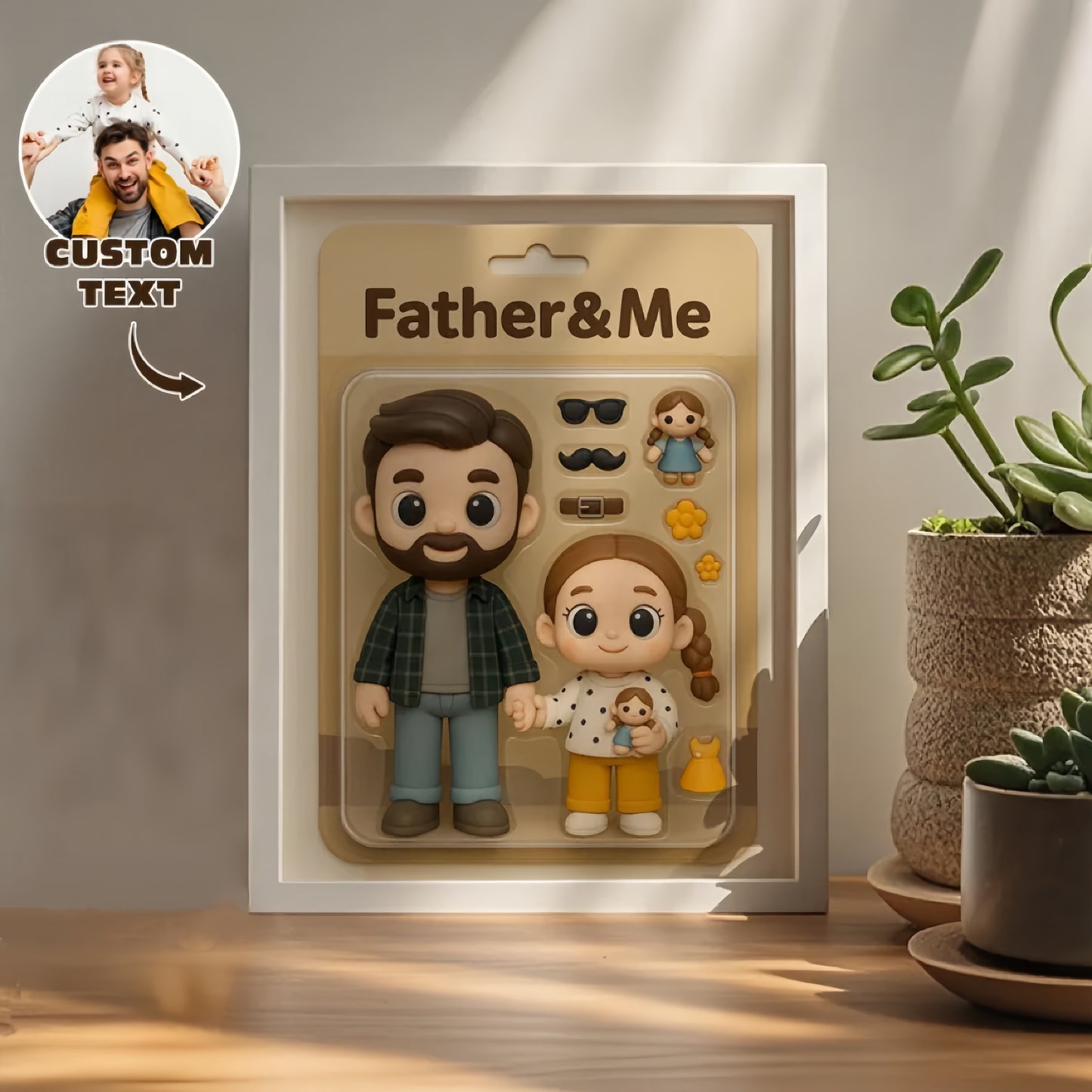 Custom Action Figure Portraits | Personalized Toy Box Art | Custom Photo Frame Decorations
