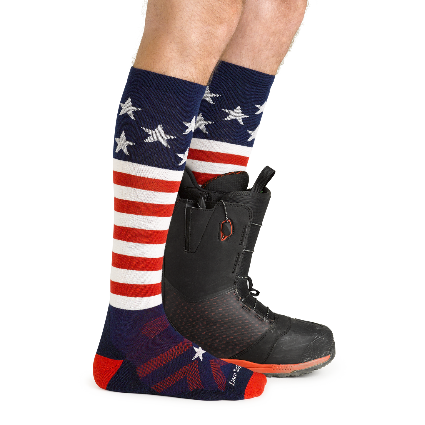 Men's Captain Stripe Over-the-Calf Midweight Ski & Snowboard Socks
