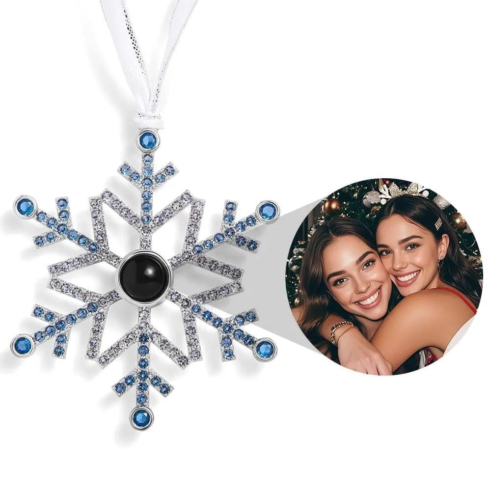 Personalized Projection Ornament Custom Photo Snowflake Christmas Gifts Multiple Styles