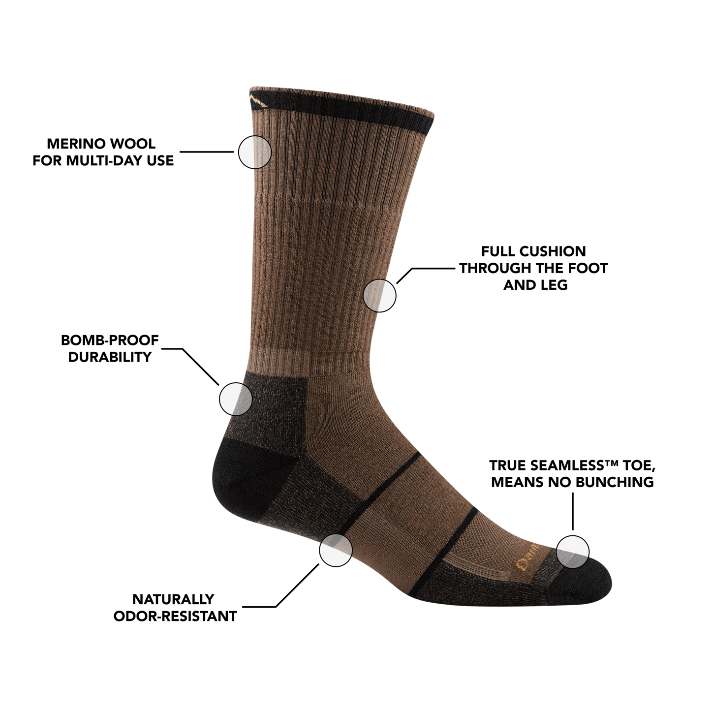 Men's William Jarvis Boot Midweight Work Sock