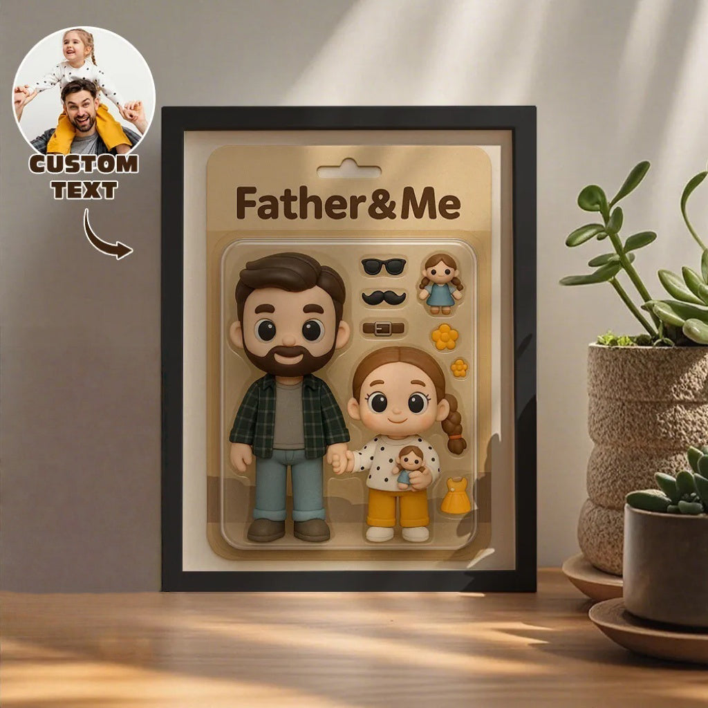 Custom Action Figure Portraits | Personalized Toy Box Art | Custom Photo Frame Decorations