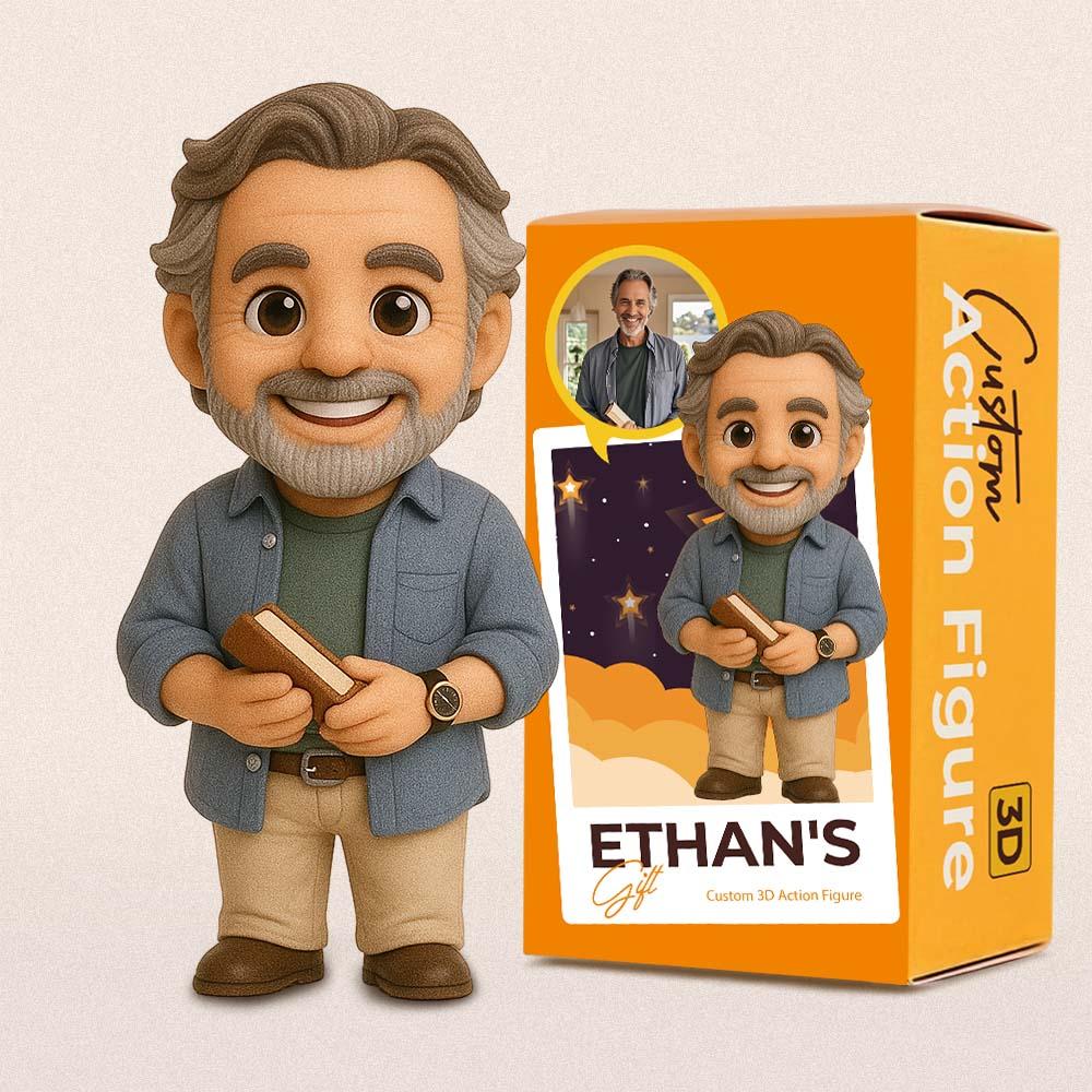 Custom Action Toy From Your Photo Personalized Toy Figure Custom Action Figure Gifts For Dad
