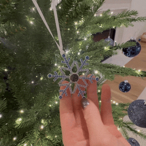 Personalized Projection Ornament Custom Photo Snowflake Christmas Gifts Multiple Styles