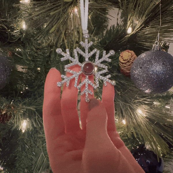 Personalized Projection Ornament Custom Photo Snowflake Christmas Gifts Multiple Styles