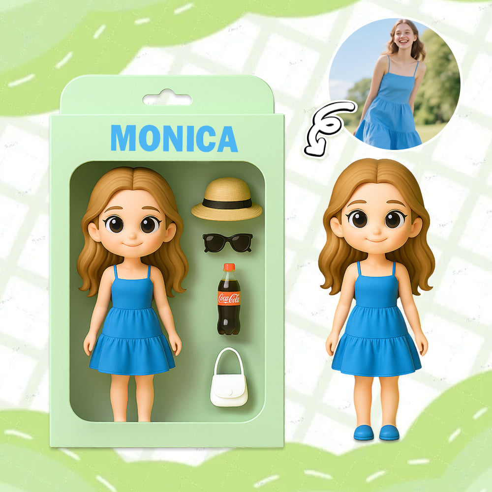 Create Your Own Blind Box Inspired 3D Cartoon Character Figurine Unique Collectible Toy Made from Your Photo