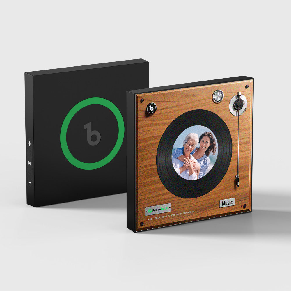 Upgraded Personalized Music Fridge Magnet That Play Songs Record Supports 1-6 Songs Gifts for Mum