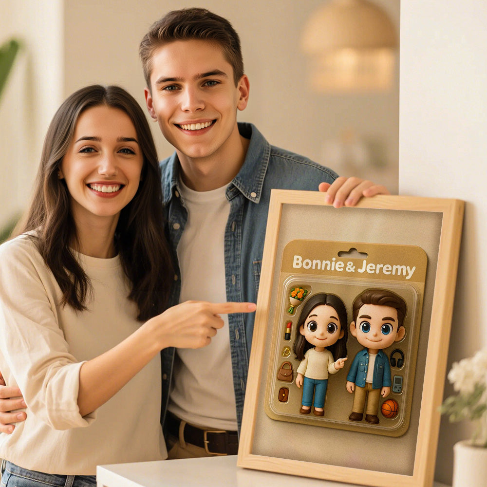 Custom Action Figure Portraits | Personalized Toy Box Art | Custom Photo Frame Decorations