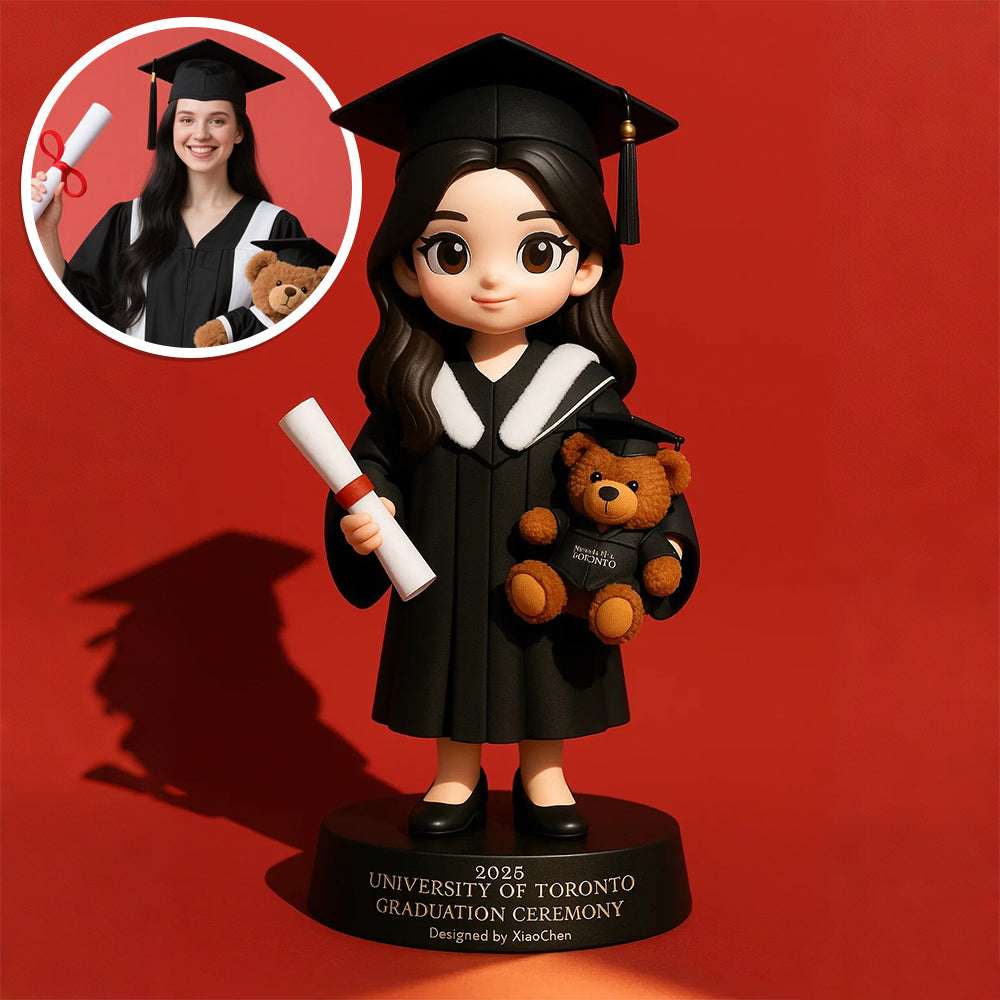 3D Printed Graduation Figure Class of 2025 Edition Turn Your Grad Photo into a 3D Keepsake