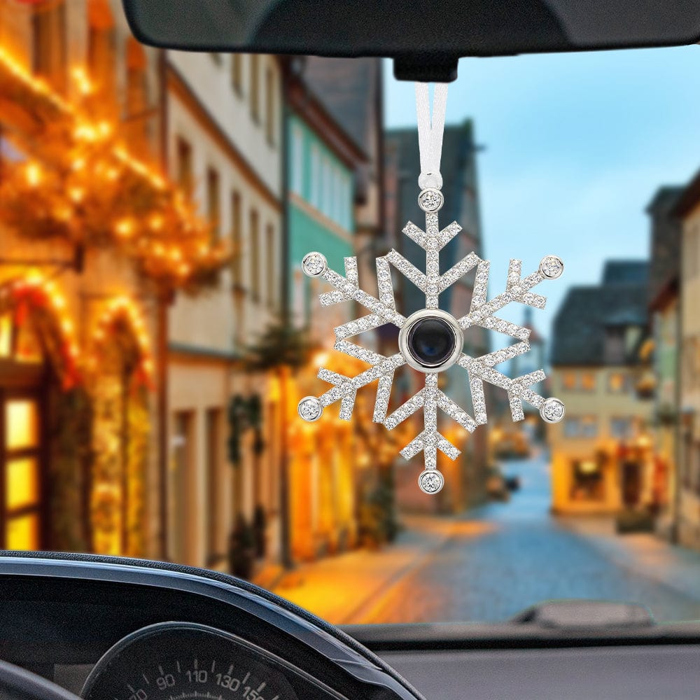 Personalized Projection Ornament Custom Photo Snowflake Christmas Gifts Multiple Styles
