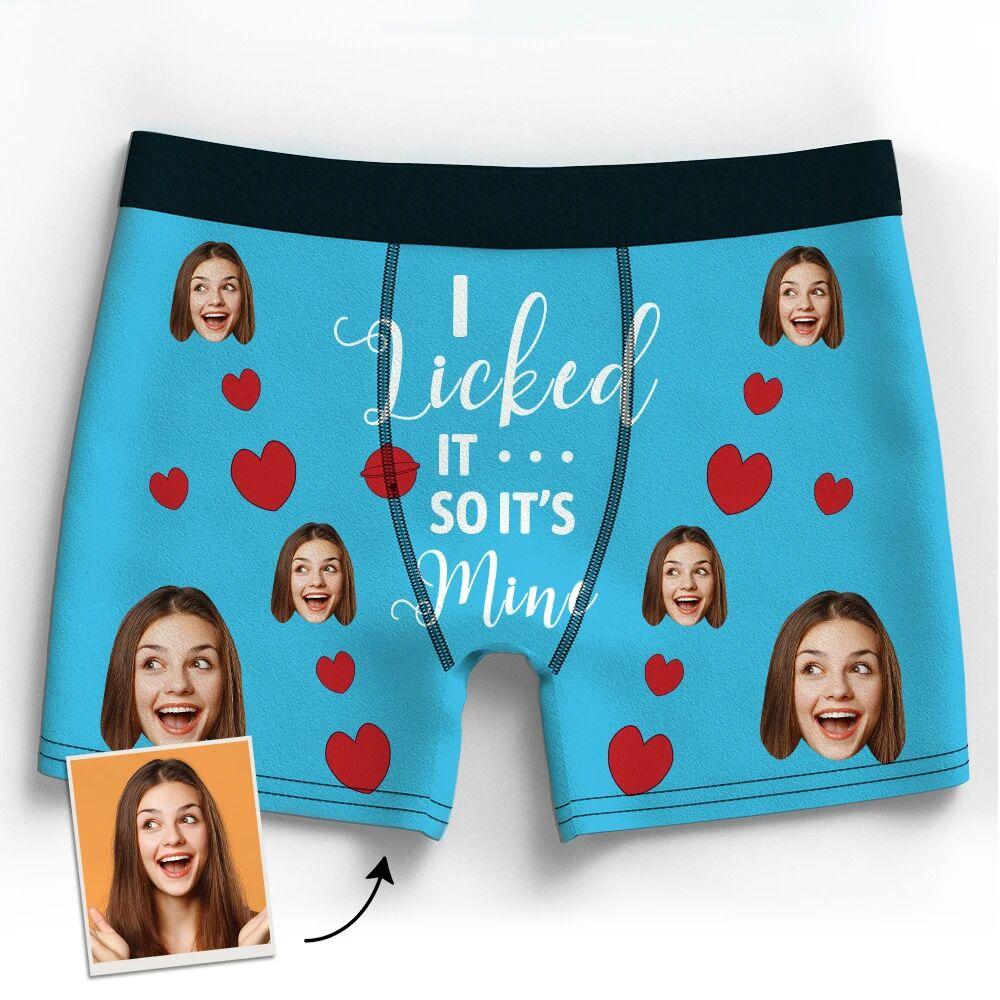 Custom Boxer Personalized Underwear Birthday Gift Valentine's Gifts - 6 Colors