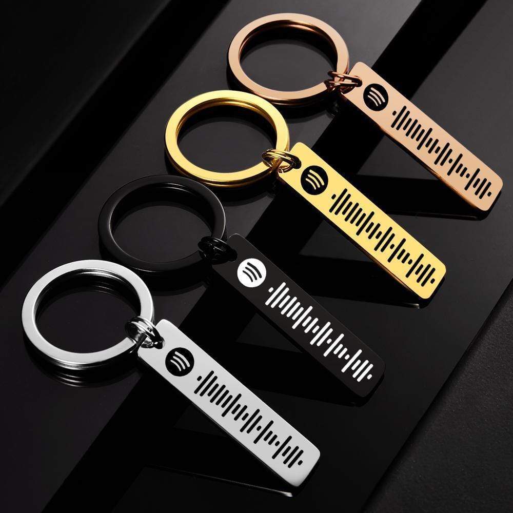 Spotify Keychain Custom Music Keychain Birthday Gift For Him