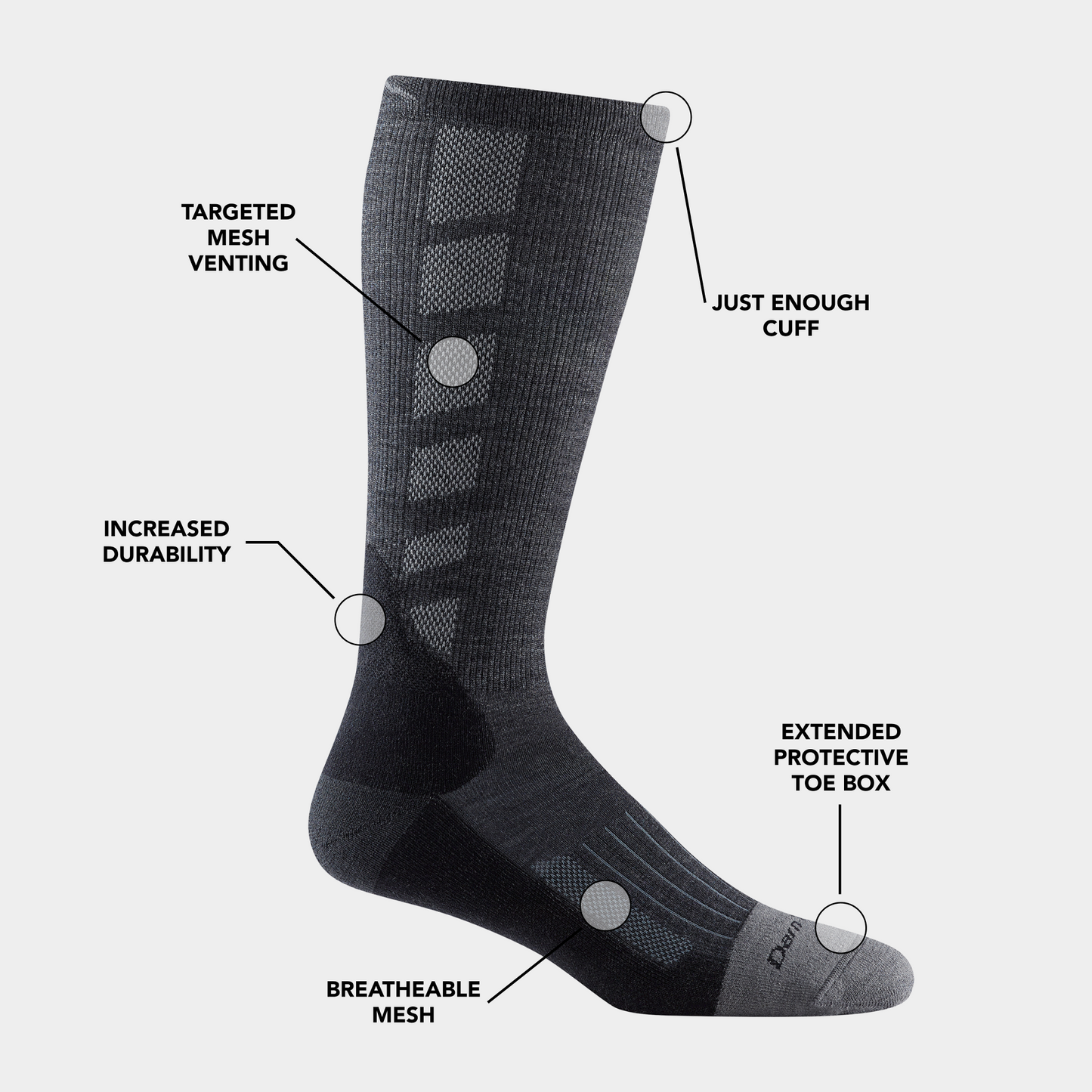 Men's Stanley K Mid-Calf Lightweight Work Sock-Last Chance