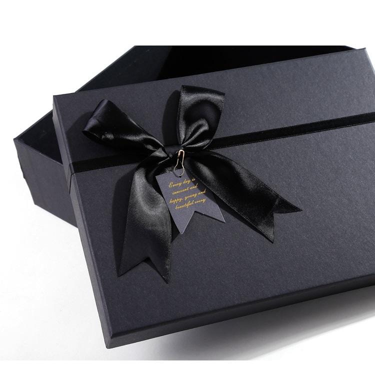 Elegant Black Gift Box with Lids - 9.05*7.09*2.76inch=23.5*16*6.5cm