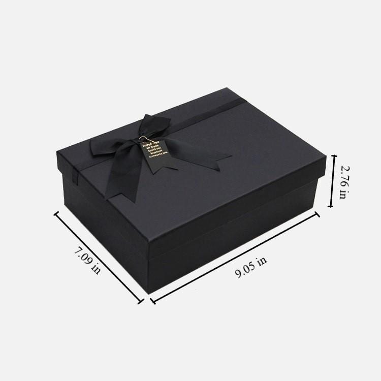 Elegant Black Gift Box with Lids - 9.05*7.09*2.76inch=23.5*16*6.5cm
