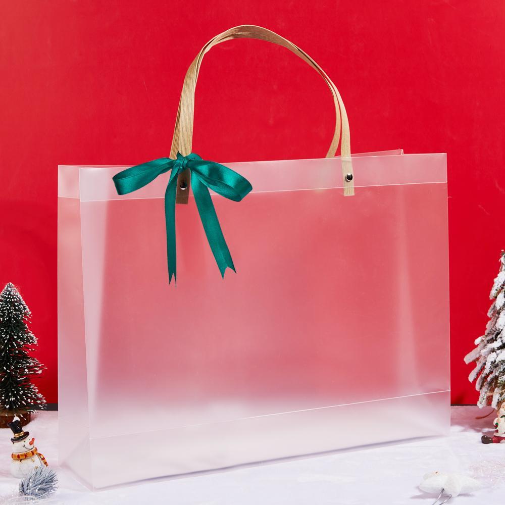 Reusable Gift Bag PVC Plastic Bag 40*30*10cm=15.75*11.81*3.94in