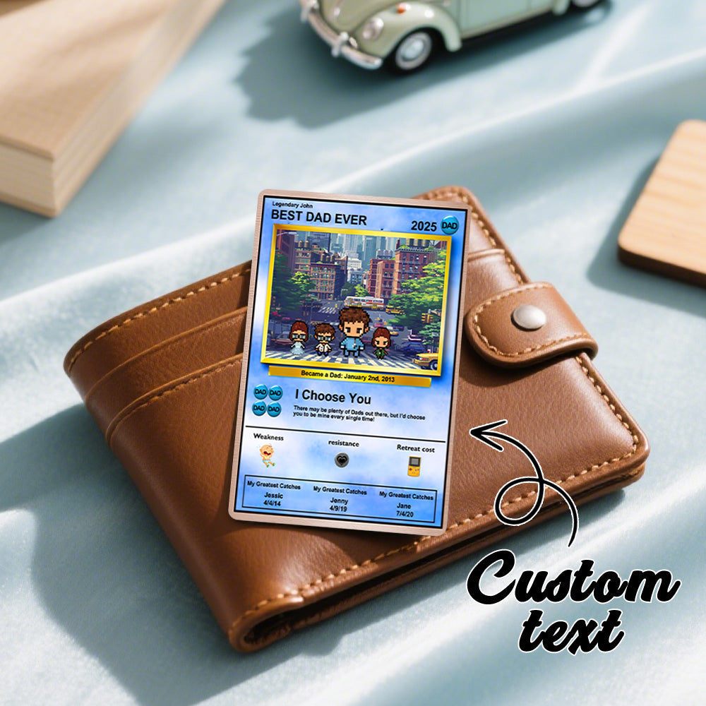 Father's Day Poke Card Custom Poke Card Gift For Dad, Father's Day Gift, Custom Present