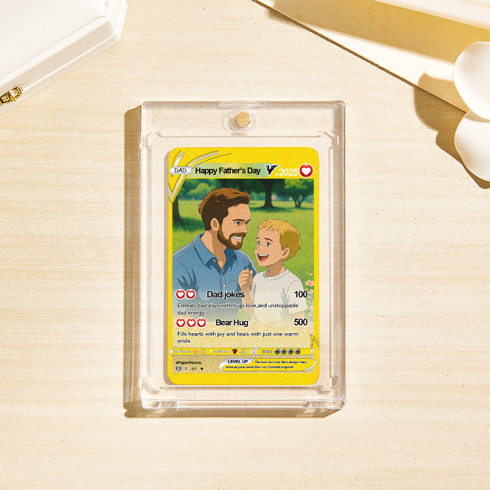 Father's Day Poke Card Custom Poke Card Gift For Dad, Father's Day Gift, Custom Present