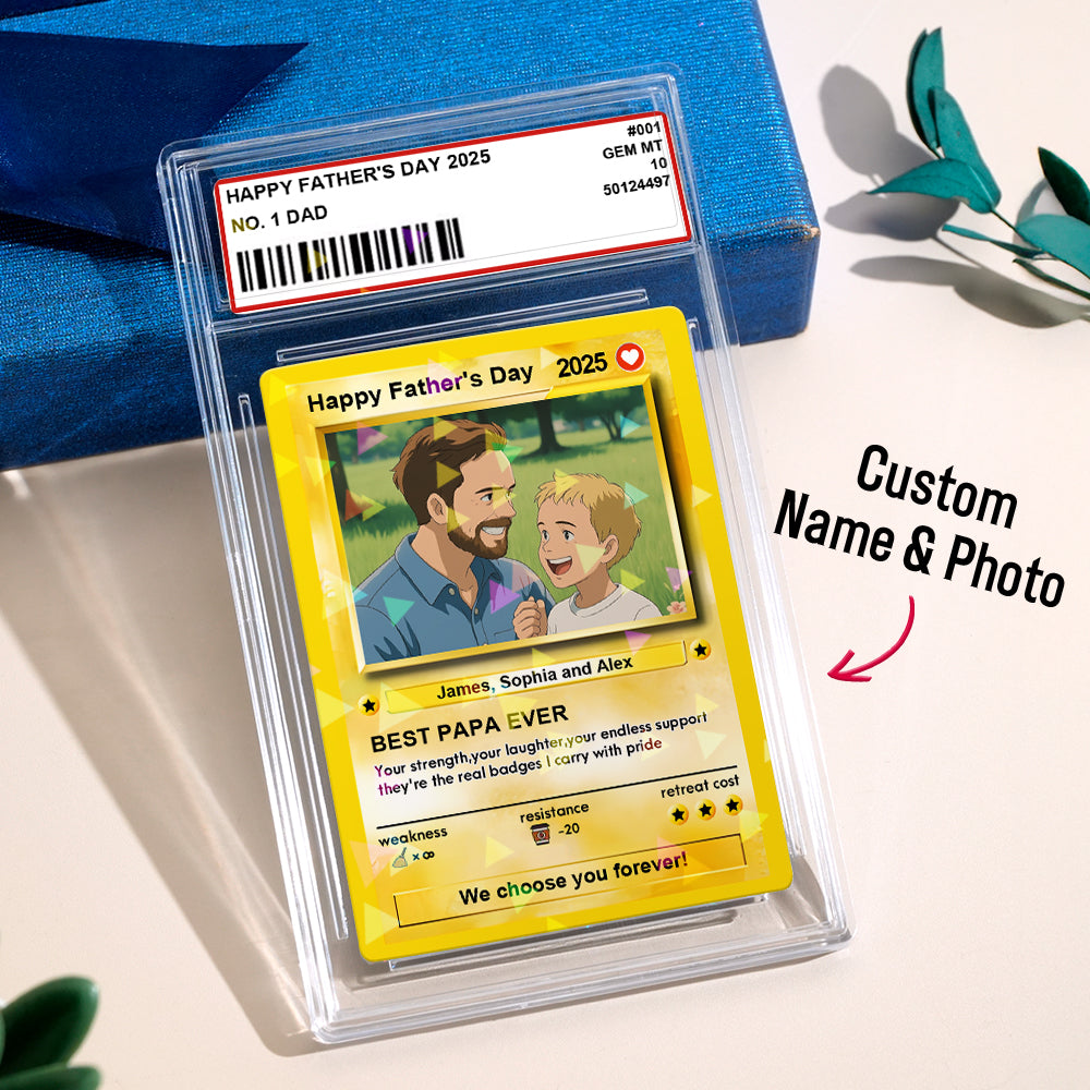 Father's Day Poke Card Custom Poke Card Gift For Dad, Father's Day Gift, Custom Present