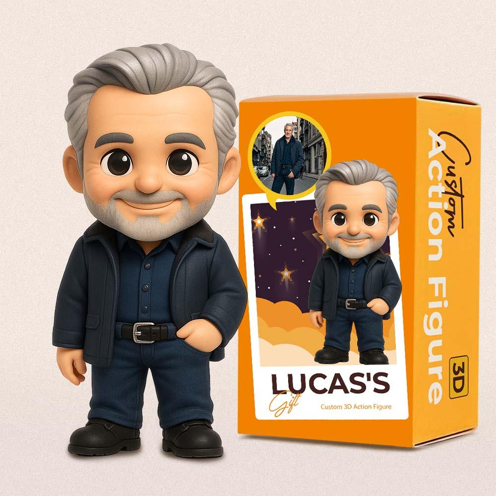 Custom Action Toy From Your Photo Personalized Toy Figure Custom Action Figure Gifts For Dad