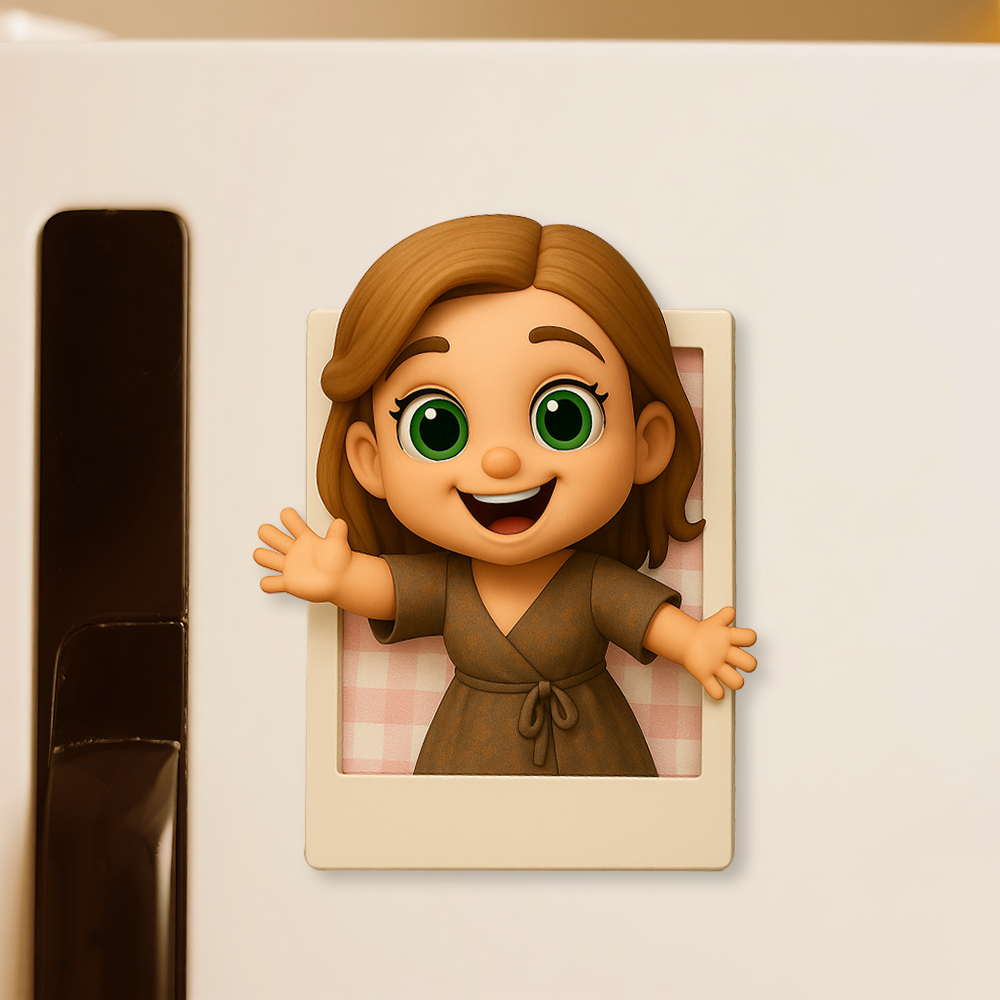 Personalized 3D Cartoon Character Magnet from Picture Custom Magnetic Decoration Gift Idea