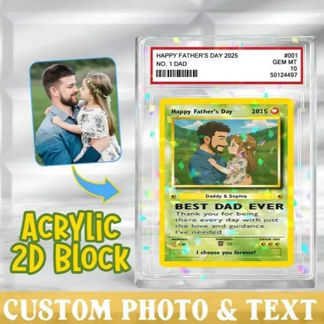 Father's Day Poke Card Custom Poke Card Gift For Dad, Father's Day Gift, Custom Present