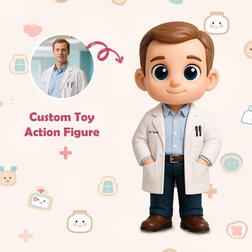 Personalized 3D Printed Doctors Toy Custom 3D Action Figure From Your Photo  Gifts For Doctors