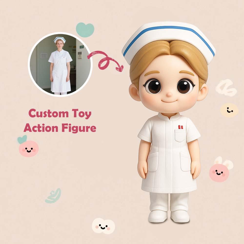 Custom 3D Action Figure From Your Photo Personalized Toy  Custom Action Toy Gifts For Nurses