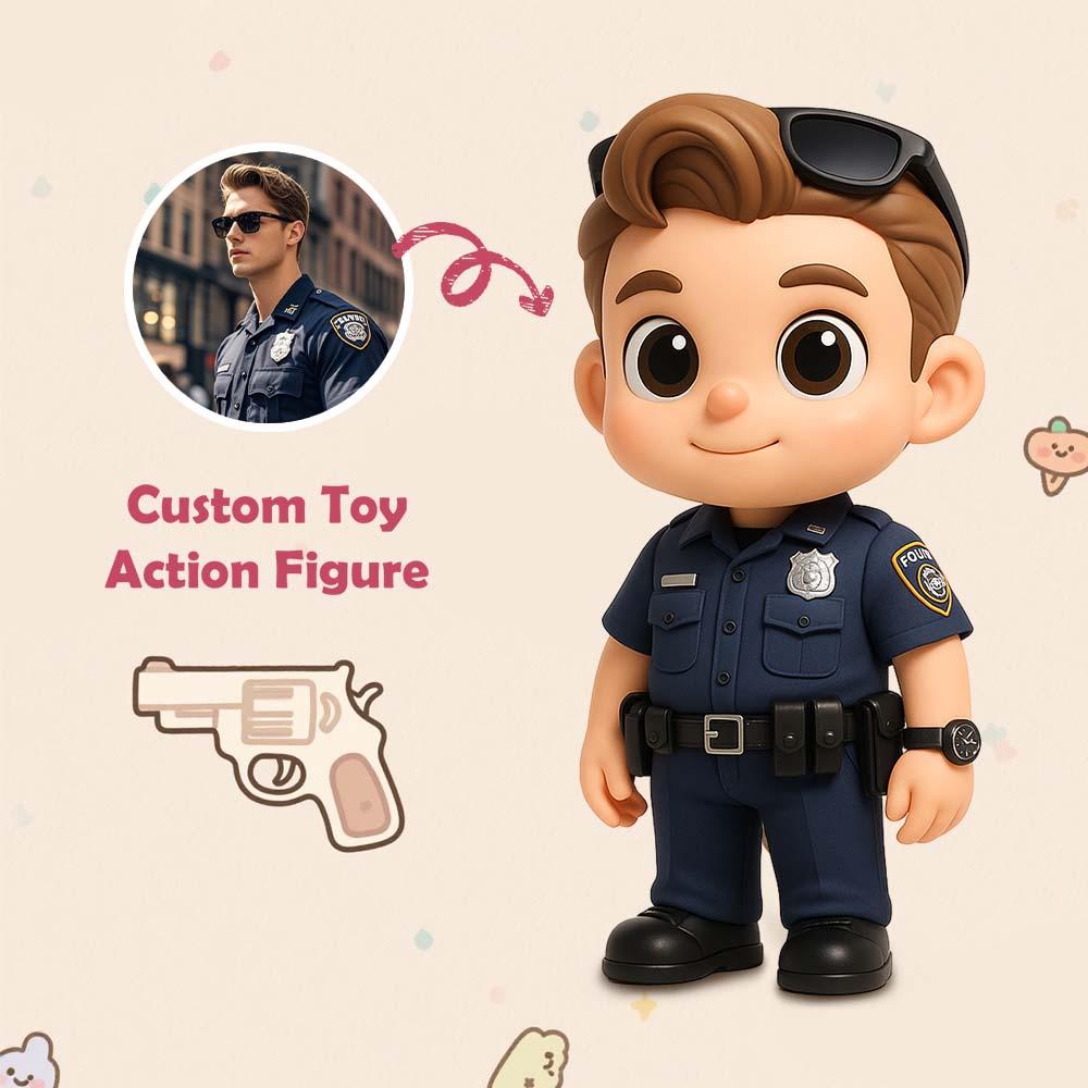 Custom 3D Action Figure from Photo Unique & Thoughtful Gift for Policeman