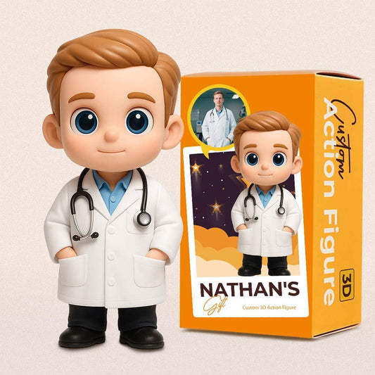 Personalized 3D Action Figure Turn Your Photo into a Unique Gift for Doctors