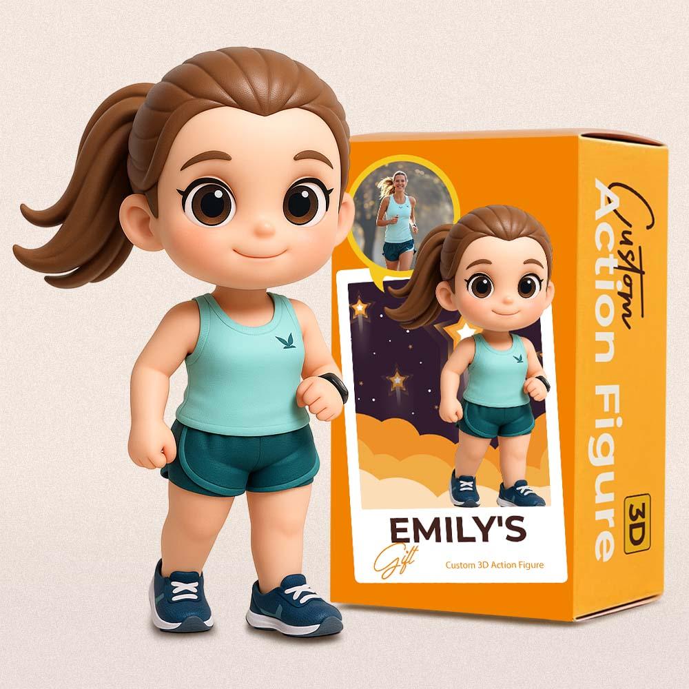 Personalized 3D Action Figure Turn Your Photo into a Unique Gift for Sports Lover