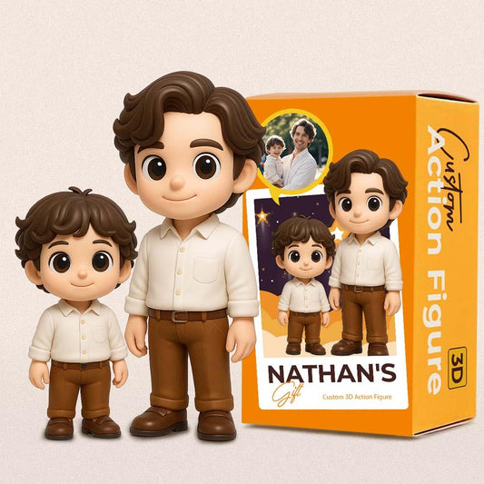 Custom Action Toy  From Your Photo Personalized Toy Figure Custom 3D Action Figure Gifts For Dad