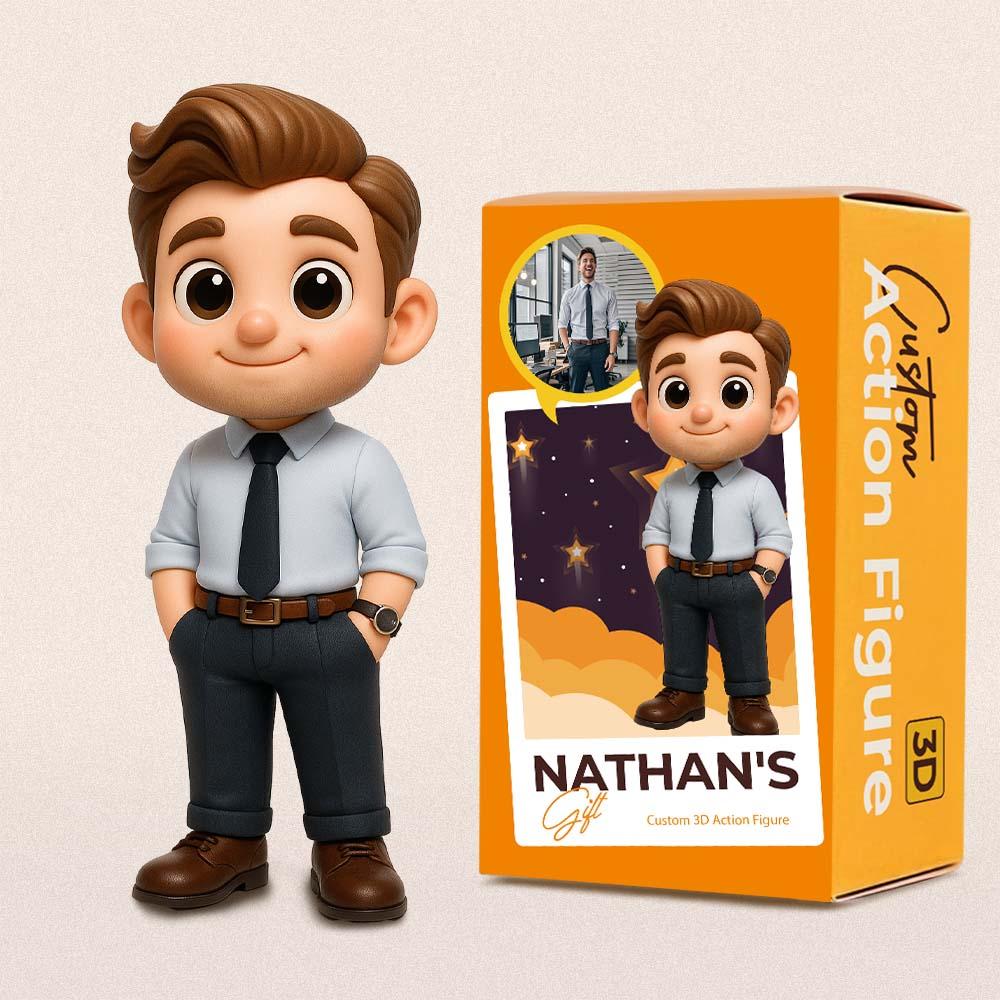 Custom 3D Action Figure From Your Photo Personalized Toy Custom Action Toy Gifts For Boss