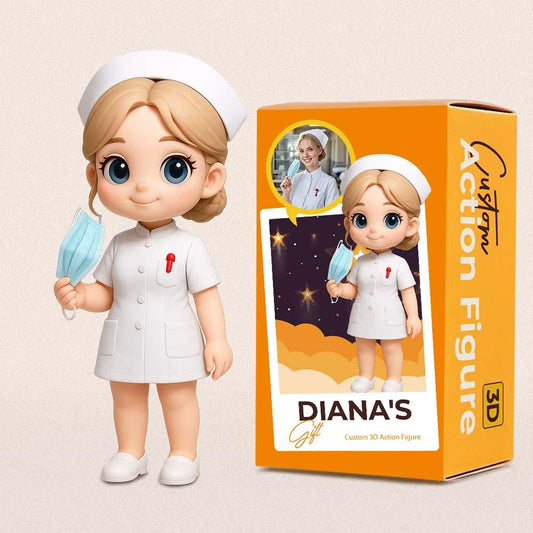 Personalized 3D Action Figure Turn Your Photo into a Unique Gift for Nurses