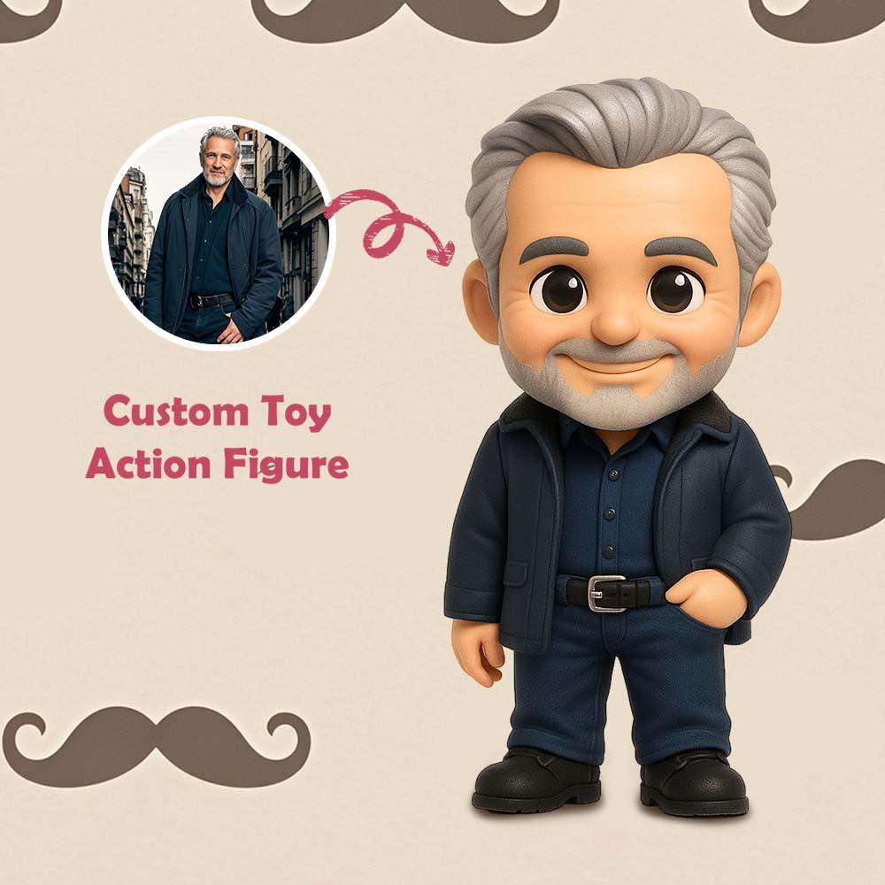 Custom Action Toy From Your Photo Personalized Toy Figure Custom Action Figure Gifts For Dad