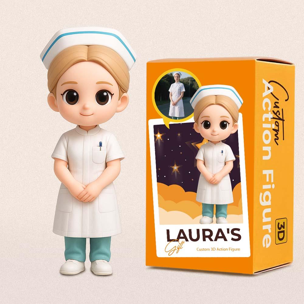 Custom 3D Action Figure From Your Photo Personalized Toy  Custom Action Toy Gifts For Nurses