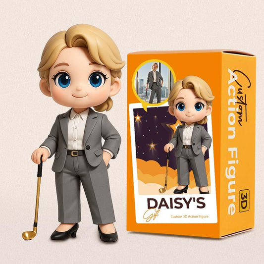 Custom Toy Figure 3D Boss Mini Figures Personalization Photo Blind Box Gifts For Him/Her
