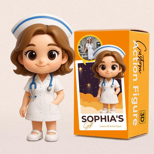 Custom Toy Figure 3D Nurses Mini Figures Personalization Photo Blind Box Gifts For Him/Her