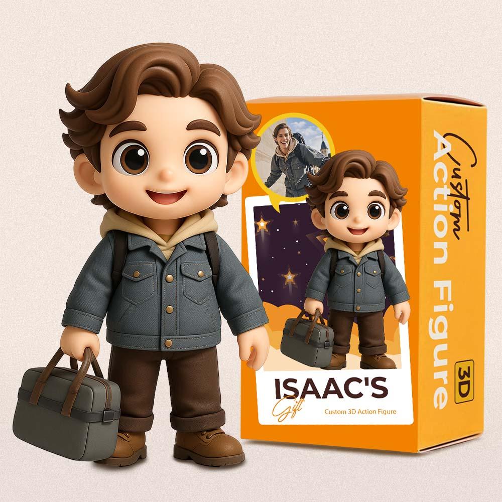 Personalized 3D Printed Travel Lover Toy Create a One-of-a-Kind Surprise Gift