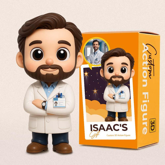 Custom 3D Action Figure From Your Photo Personalized Toy Figure  Custom Action Figure Gifts For Doctors