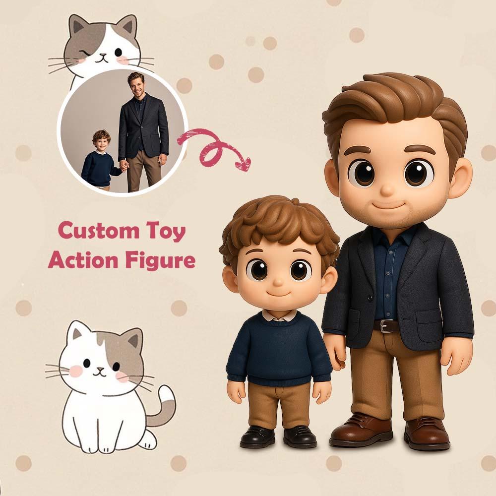 Custom Action Toy  From Your Photo Personalized Toy Figure Custom 3D Action Figure Gifts For Dad