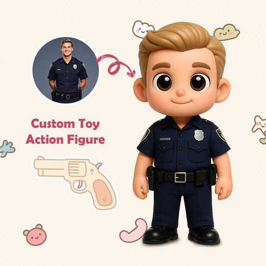 Custom 3D Action Figure from Photo Unique & Thoughtful Gift for Policeman