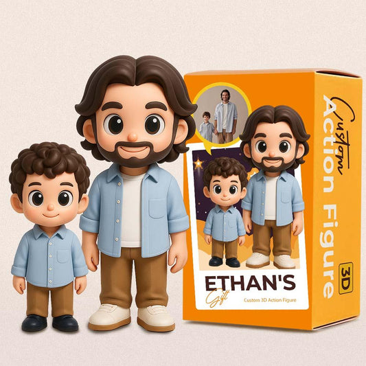 Custom Toy Figure 3D Mini Figures Personalization Photo Blind Box Gifts For Dad