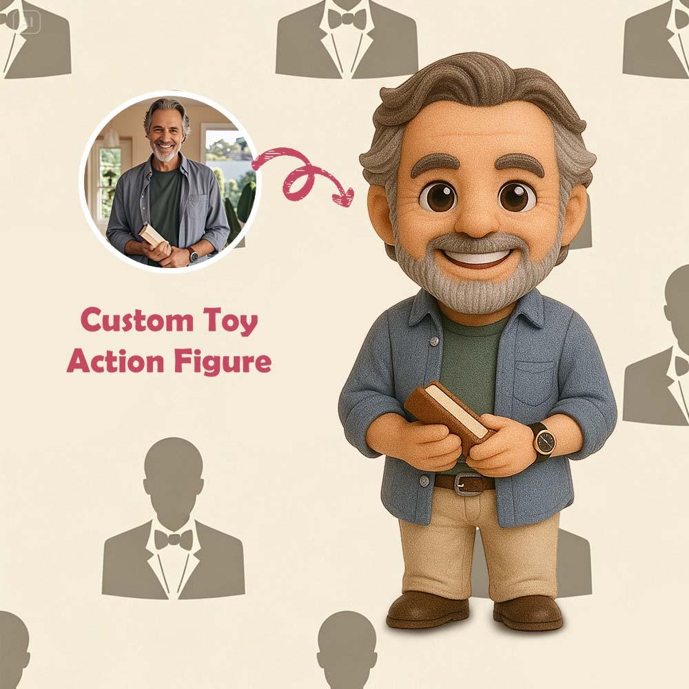 Custom Action Toy From Your Photo Personalized Toy Figure Custom Action Figure Gifts For Dad