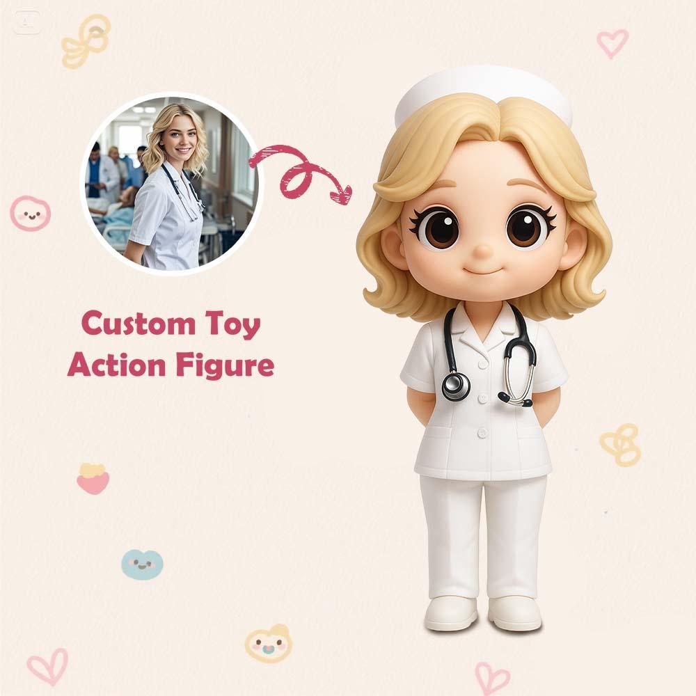 Custom 3D Action Figure From Your Photo Personalized Toy  Custom Action Toy Gifts For Nurses