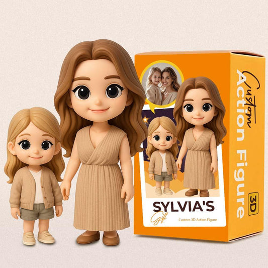 Custom 3D Action Figure From Your Photo Personalized Toy Figure  Custom Action Figure Gifts For Mom