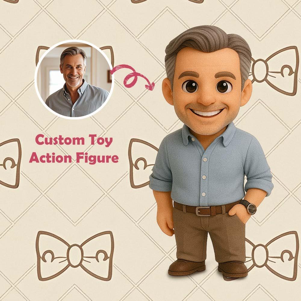 Custom Action Toy From Your Photo Personalized Toy Figure Custom Action Figure Gifts For Dad