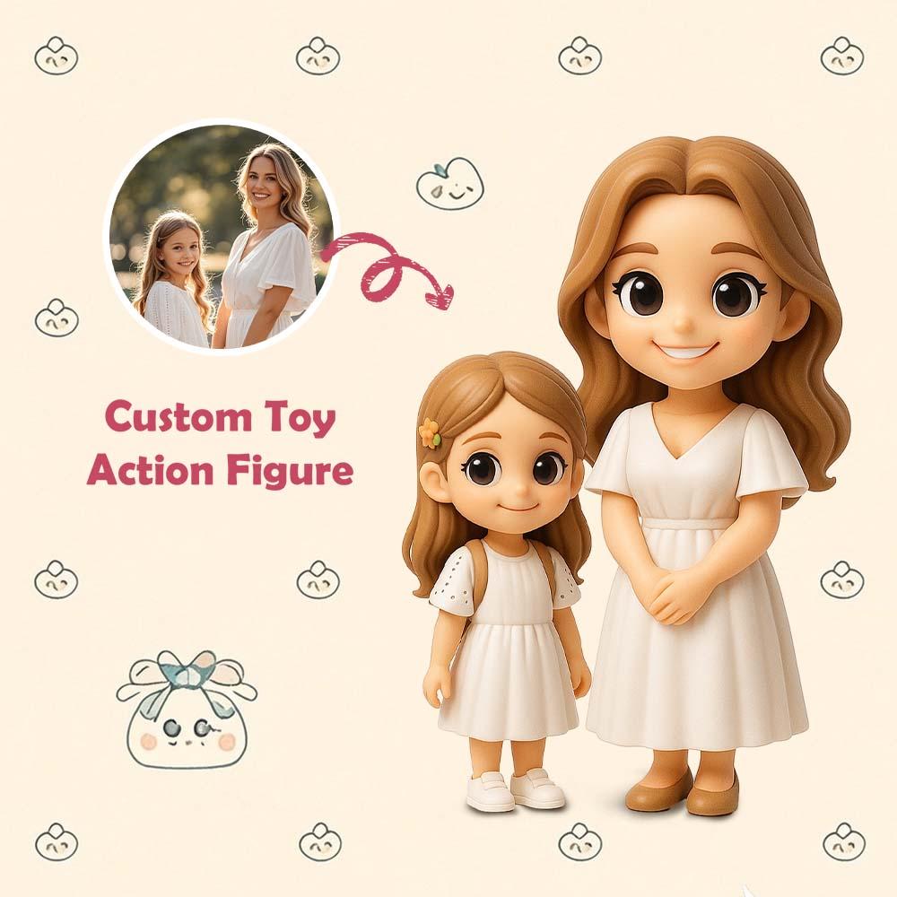 Custom Action Toy  From Your Photo Personalized Toy Figure Custom 3D Action Figure Gifts For Mom
