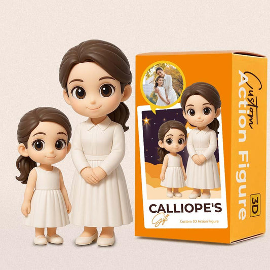 Custom Mom 3D Action Figure from Photo Unique & Thoughtful Photo Personalized Toy Figure to Mom Custom Action Figure